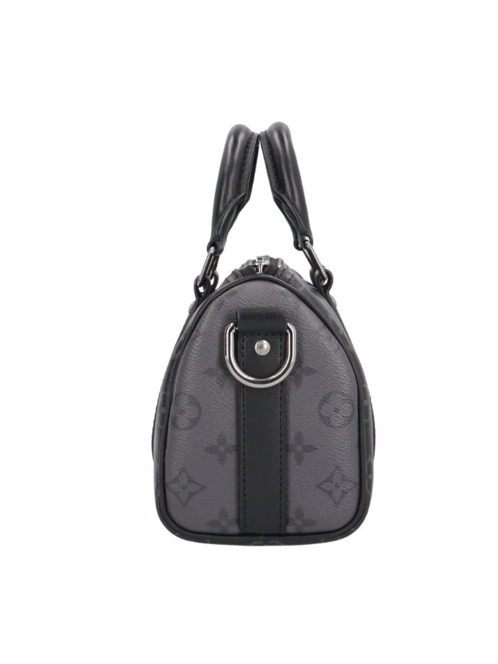 Louis Vuitton Keepall 25 Bandouliere Monogram Eclipse Shoulder Bag Black